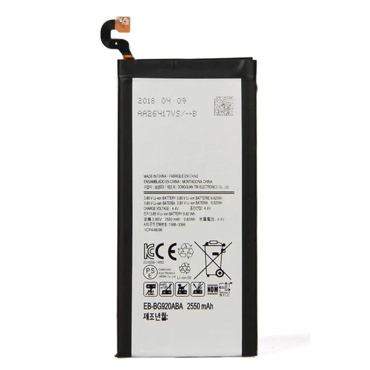Battery For Samsung Galaxy S6 G920 Li-ion Battery EB-BG920ABE 2550mAh - Best Cell Phone Parts Distributor in Canada, Parts Source Battery For Samsung Galaxy S6 G920 Li-ion Battery EB-BG920ABE 2550mAh - Best Cell Phone Parts Distributor in Canada, Parts Source